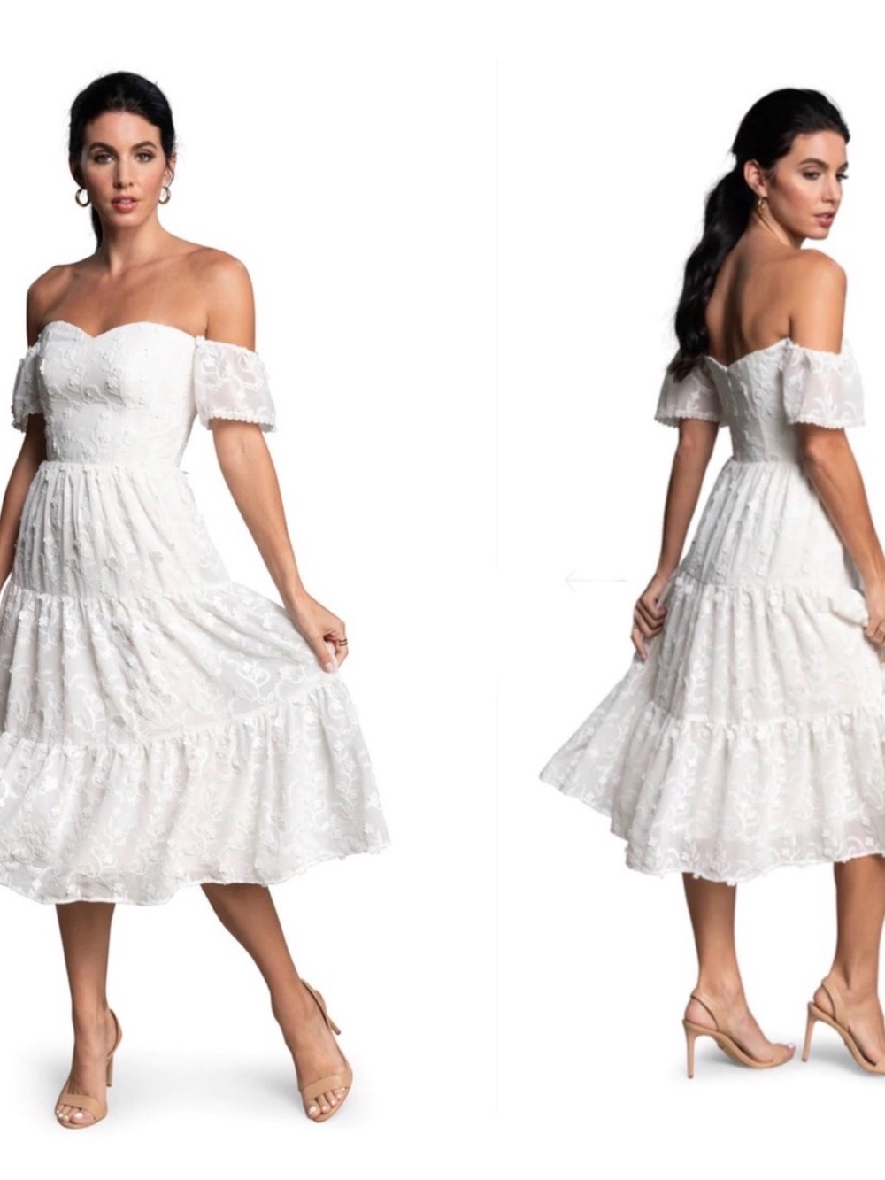 Dress The Population River Whimsical Tiered Dress small bridal